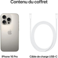iPhone 16 Pro Max 6Go 256Go Gris – MYWY3ZD/A Tunisie