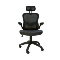 Chaise Directeur Enjoy Avec Accoudoirs Avec base Chrome – Grège Tunisie