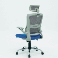 Chaise Directeur Roy Avec Accoudoirs – Bleu Tunisie