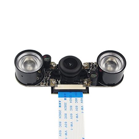 Raspberry Pi Night Vision Camera + 2pcs IR LED + 15cm FPC OV5647, 72.4 degrees