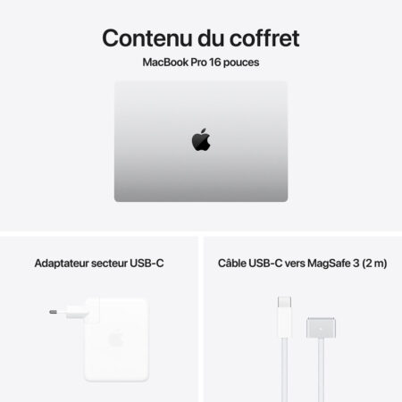 APPLE MacBook Pro M4 Pro 24G 512Go SSD – Silver – MX2T3FN/A Tunisie