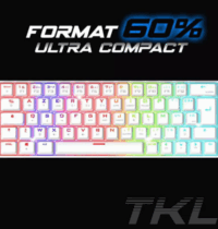 Clavier Sans Fil Mécanique Spirit of Gamer XPERT K200 DARK MECA RGB – Blanc – CLA-XK200WT Tunisie