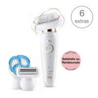 Épilateur Braun Silk-épil 9 SES9-985 Sans Fil Blanc/Rose Tunisie