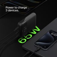 Power Bank Belkin BOOST 3 ports pour ordinateur portable 20 000mAh 65W – BPB020btBK Tunisie