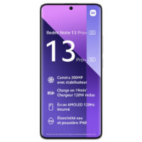 Smartphone Xiaomi Redmi Note 13 Pro+ 12Go – 512Go 5G – Violet Tunisie