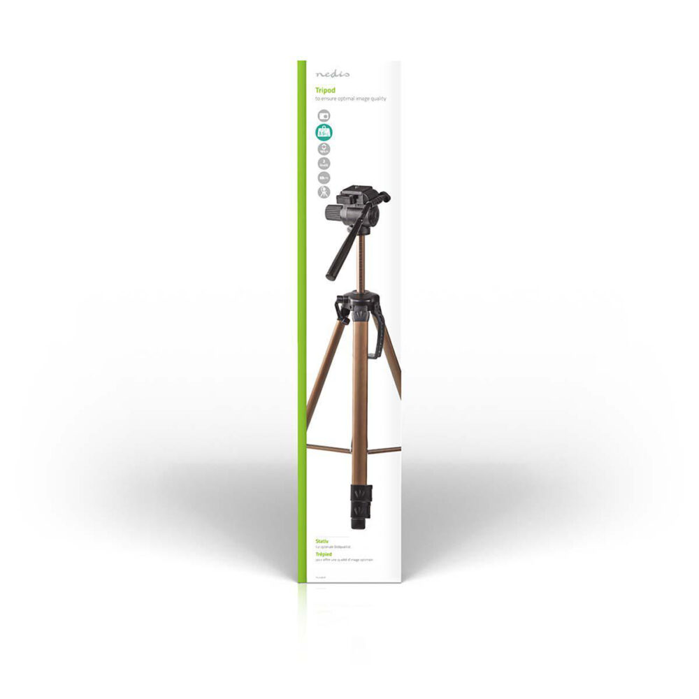 Trépied Pour Appareils Photos Nedis 3.5 Kg 161 CM Noir & Bronze – TPOD2300BZ Tunisie