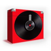 Mallette Bigben  à disques en carton 30 disques vinyles – Rouge – VINYLCASE04 Tunisie
