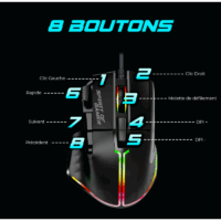 Ensemble Clavier et Souris Gamer Filaire  Spirit Of Gamer Ultimate  Noir – CLS-MK600BK Tunisie
