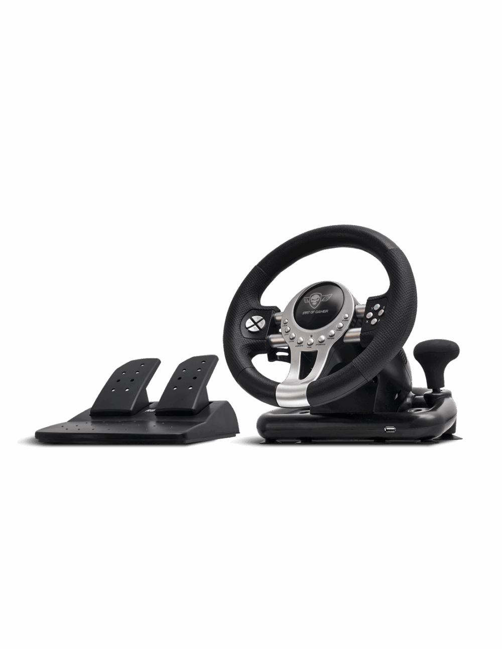 Ensemble Spirit of Gamer Volant + Pédalier + Levier de vitesse Race Wheel Pro 2 – SOG-RWP2 Tunisie