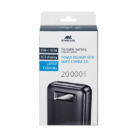 Power Bank RivaCase 20000 mAh Charge Ultra Rapide Pd 65w – Noir- VA1082 Tunisie