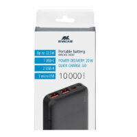 Power Bank RivaCase 10000 mAh – Noir – VA2101 Tunisie