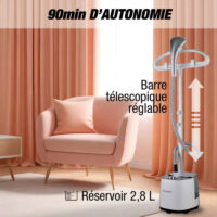 Défroisseur Vertical à Vapeur Techwood 2000 W TDV-2006 Blanc Tunisie