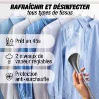 Défroisseur Vertical à Vapeur Techwood 2000 W TDV-2006 Blanc Tunisie