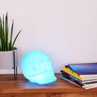 Haut Parleur Sans Fil Bigben Tête de mort Lumineuse- Blanc – BTLSSKULL Tunisie