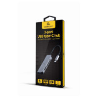 Hub Usb Type C Gembird 3 Ports Usb + Lecteur De Carte Mémoire – Gris -UHB-CM-CRU3P1U2P2-01 Tunisie