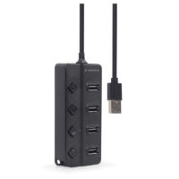 Hub Usb Gembird 4 Ports – Noir – UHB-U2P4P-01 Tunisie