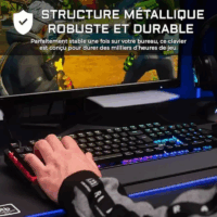 Clavier Gamer Mécanique THE G-LAB RGB Red Switch – Noir -Keyz-Palladium/FR Tunisie