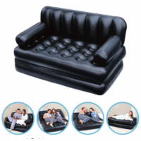 Canapé double chaise longue – Noir Tunisie