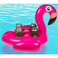 Porte-gobelet gonflable Flamingo -Rose Tunisie