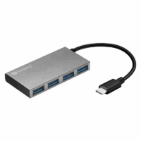 Hub USB Sandberg, USB 3.0 4 Ports + Micro USB- Gris – 333-88 Tunisie