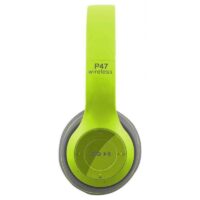 Casque Stéréo MP3 Sans Fil P47 Bluetooth – Vert Tunisie