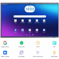 Ecran Interactif Tactile Horion M6APro edla  Plat UHD 4K  75″ – Noir – M6APRO-75 Tunisie
