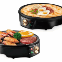 Crêpière Électrique RAF R.528 1200W Noir Tunisie