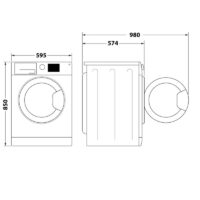 Machine Lavante Séchante Ariston NDB96SSEX 9 Kg Silver Tunisie