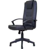 Chaise Directeur Airline Avec Accoudoir Base Chrome -Noir Tunisie