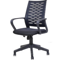Chaise Secrétaire Atles Noir – Base Noir Tunisie