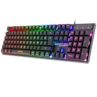 Clavier Gaming Rétroéclairé Spirit Of Gamer Slim RGB Metal Pro-k7 -Noir-CLA-PK7 Tunisie