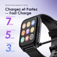 Montre Connectée Oraimo Watch 4 Plus – Noir -OSW801-BK Tunisie