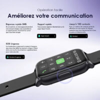 Montre Connectée Oraimo Watch 4 Plus – Noir -OSW801-BK Tunisie