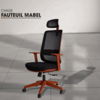 Chaise Directeur Dicaprio Noir – Base Noir Tunisie