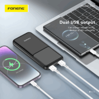 Power Bank Foneng Chargement Sans Fil 10000mah – Noir -P60 Tunisie