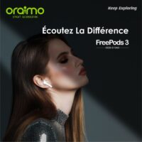 Écouteurs Sans Fil Oraimo Freepods 3c – Blanc- OEB-E104DC-WH Tunisie