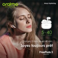 Écouteurs Sans Fil Oraimo Freepods 3c – Blanc- OEB-E104DC-WH Tunisie