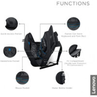 Sac a dos Gaming Lenovo Legion Armored II pour ordinateur portable 17″ – Noir – GX40V10007 Tunisie