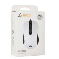Souris Optique Filaire Sbox – Blanc – M-901WH Tunisie