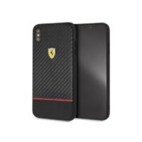 Coque Ferrari en Silicone pour iPhone Xs Max – Noir -43685 Tunisie