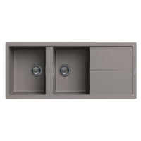 Évier Graniteck Focus FILO.116G Gris Tunisie
