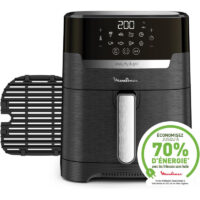Friteuse Grill Sans Huile 2en1 Moulinex Avec Afficheur EZ505810 4.2 L Noir Tunisie