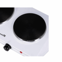 Plaque De Cuisson Électrique 2 Feux Hausberg 2500W HB-520AB Blanc Tunisie