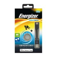 Câble de Poche USB Energizer Plat Lightning – Rose – 17480 Tunisie
