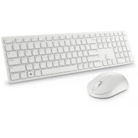 Ensemble Clavier Et Souris Sans Fil Dell  – Blanc – 580-AKFH Tunisie
