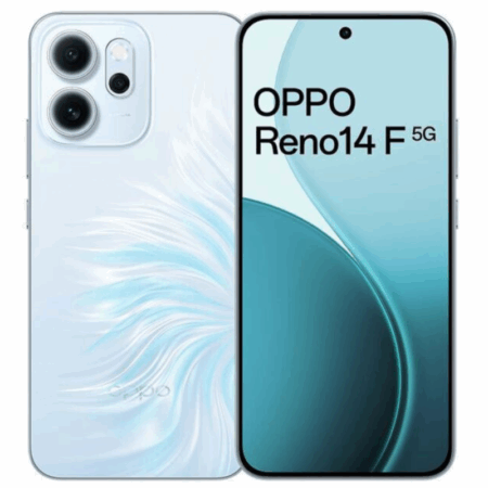 Smartphone Oppo Reno14 F 5g 12go 256go – Opal Blue Tunisie