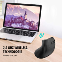 Souris Sans Fil Verticale Havit MS550GT -Noir Tunisie