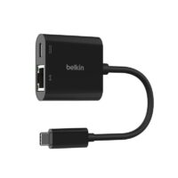 Adaptateur Belkin USB-C vers Ethernet + recharge 100 W Noir – INC019btBK Tunisie