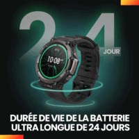 Montre Connectée Amazfit Trex 2 – Noir & Gold Tunisie