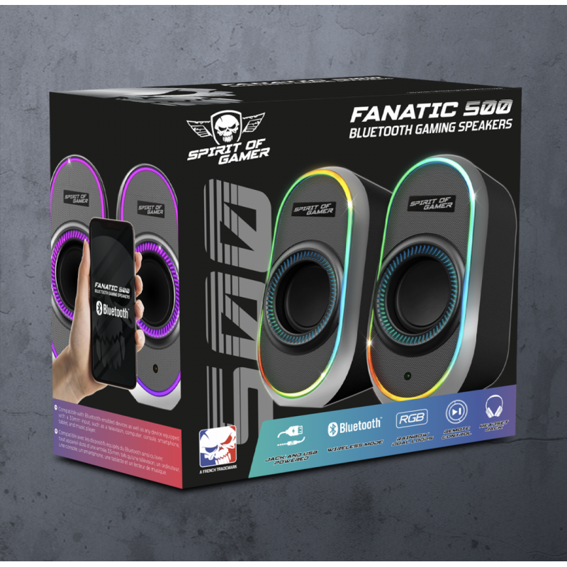 Haut-parleur Gamer Sans Fil Spirit Of Gamer Fanatic 500 Rgb – Noir- SP-5500-BK Haut-parleur Gamer Sans Fil Spirit Of Gamer Fanatic 500 Rgb – Noir- SP-5500-BK Tunisie